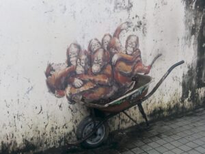 Penang wall art Orang Utangs