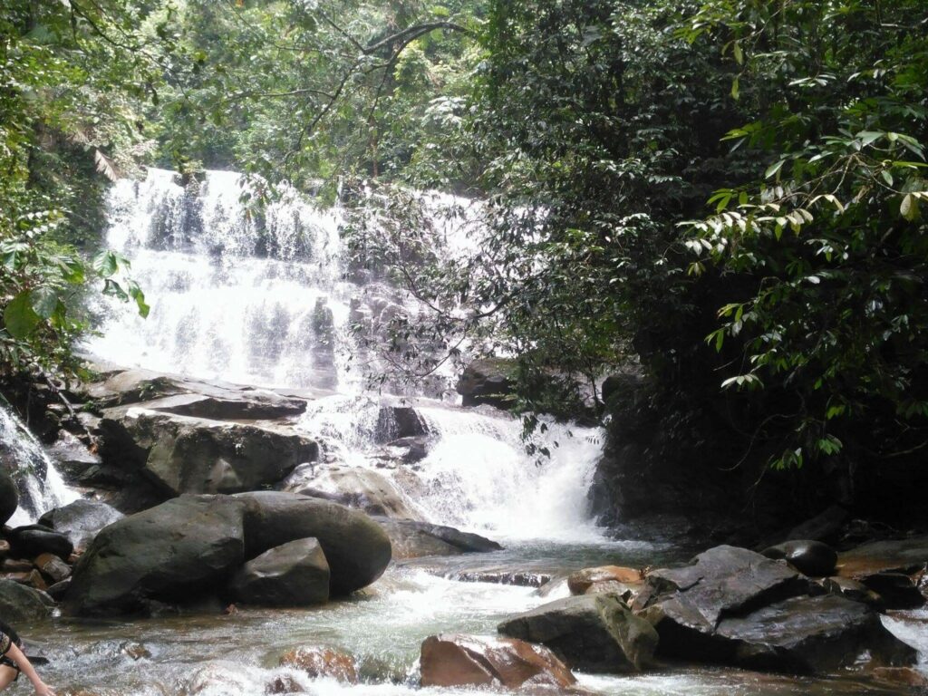 Waterfall trail Kuching Borneo