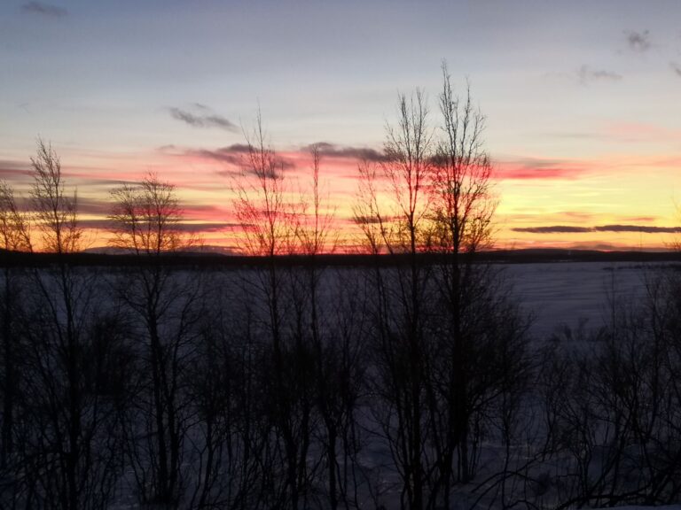 Swedish Lapland sunset