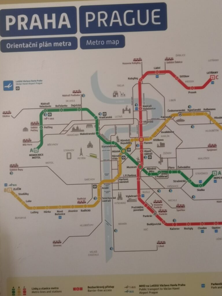Prague Metro map