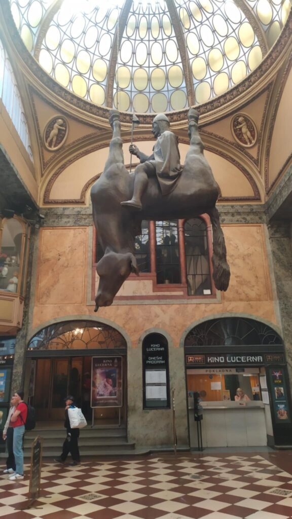 Prague day 2. Hopefully this doesn't set the tone for our day.. 51 Lucerna Prague